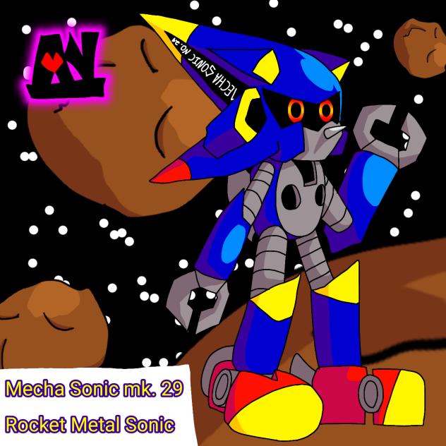 Mecha Sonic model 29 Rocket Metal