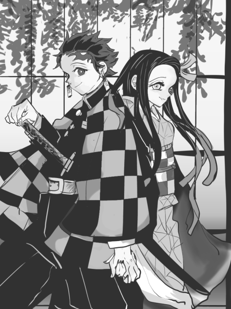 表紙絵（モノクロ）