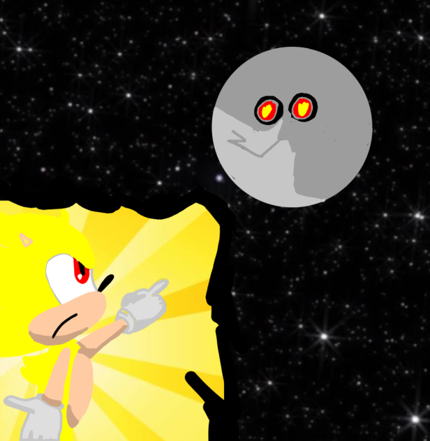 Death egg vs Super Sonic