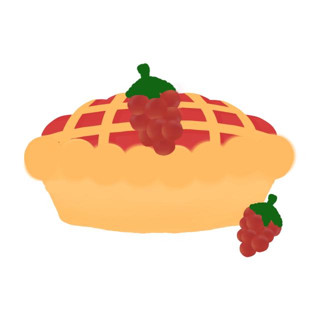 Pie Berry art simple - ibisPaint