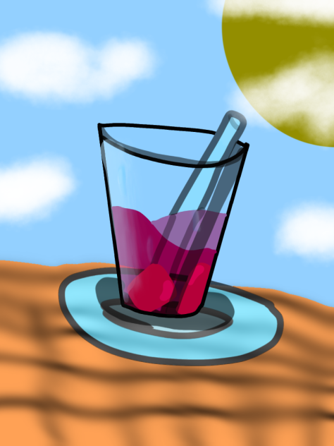 A thirsty drink - ibisPaint