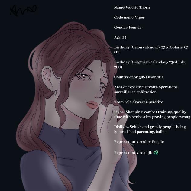 🌌NOVA Archives- Valerie Thorn's Profile🌠
