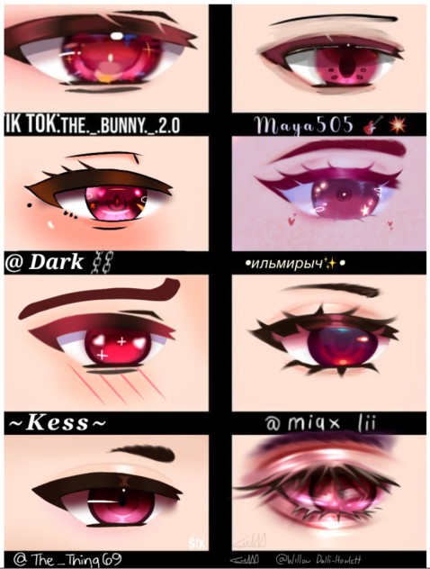 How do you edit gacha eyes collab
