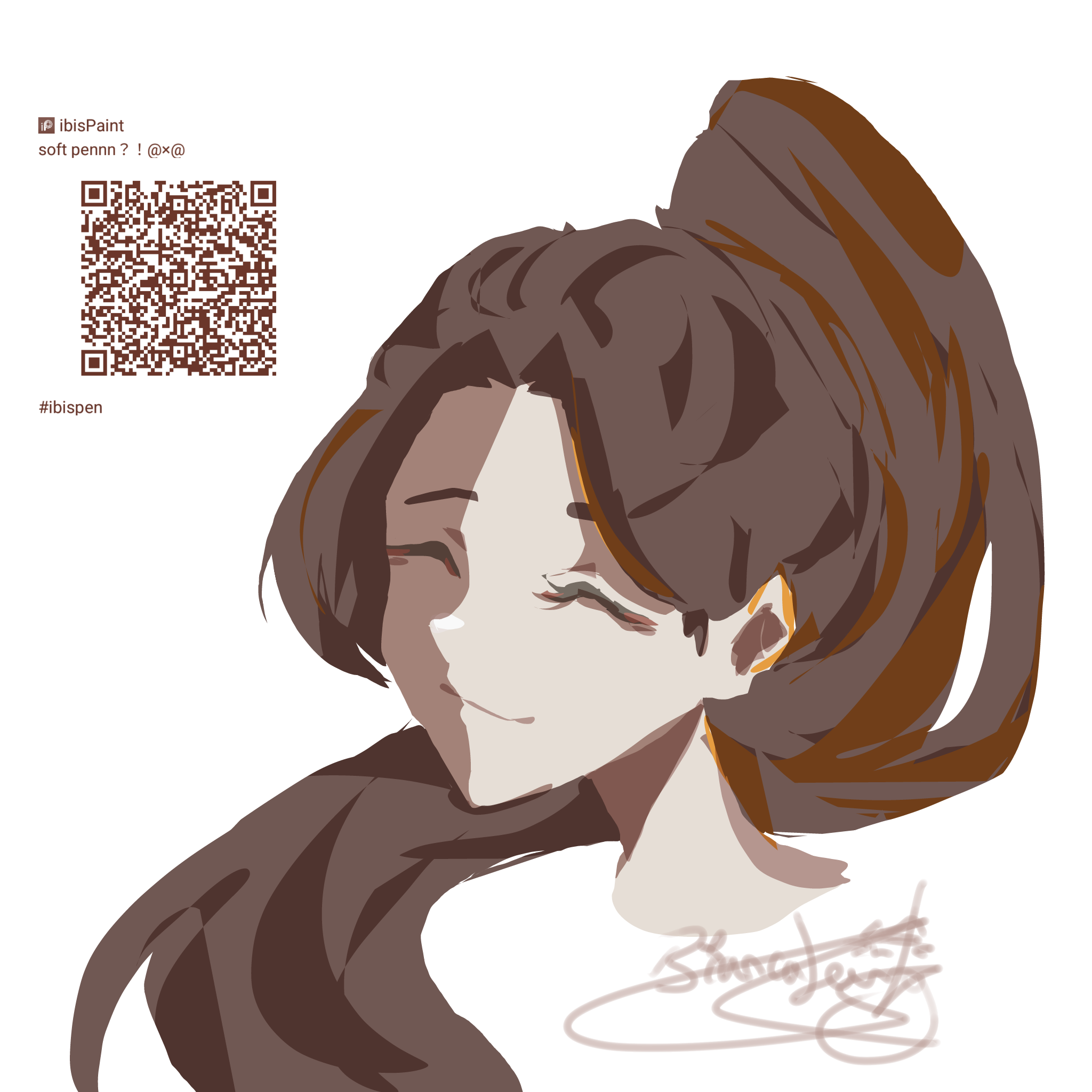 it was actually drawn with lasso tool - ibisPaint