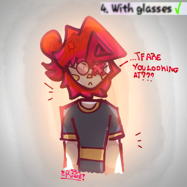 40 DAY OC CHALLENGE DAY 4 WITH GLASSES