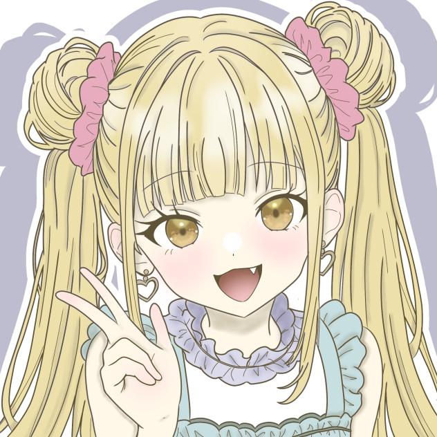 ゆうりりさんの線画　塗ってみた