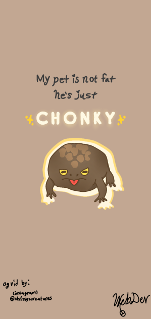 My pet is not fat he's just Chonky