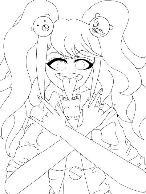 Junko Enoshima 江ノ島 盾子outline アウトライン