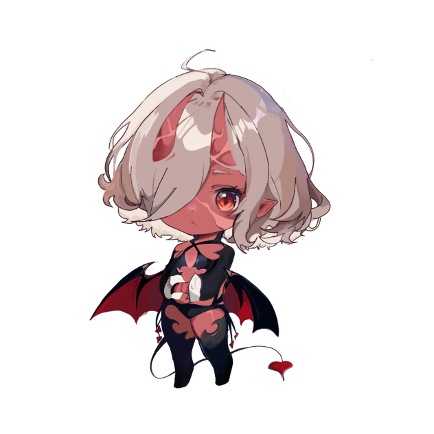 Chibi anime girl 🔥😈