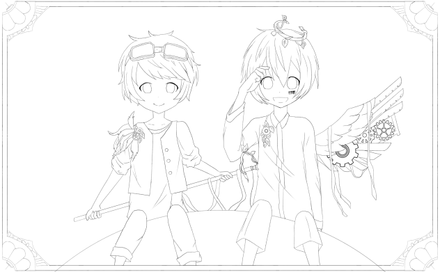 イザナワレトラベラー 線画