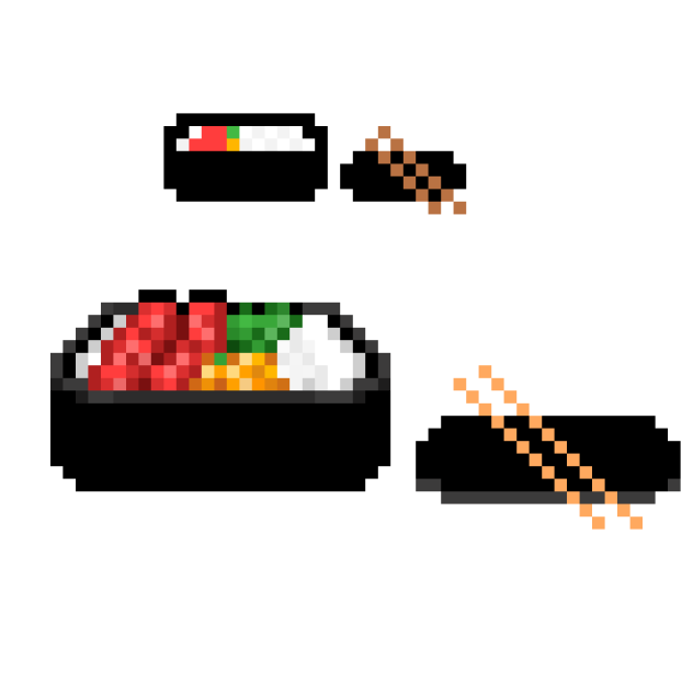 school lunch pixel