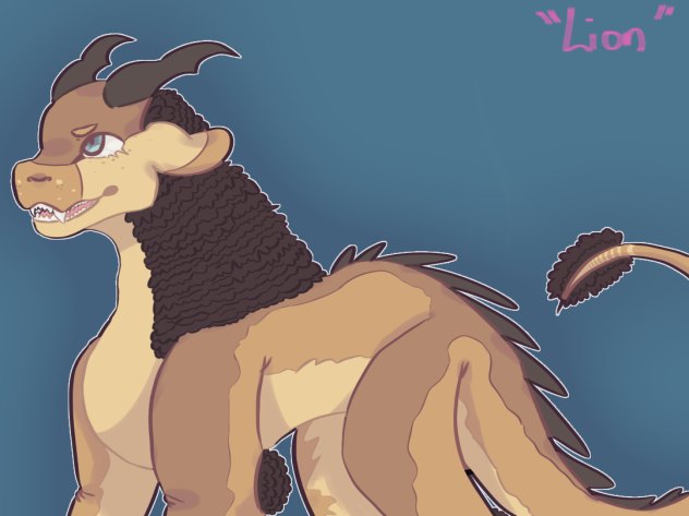 Lion Dragon (speedpaint)