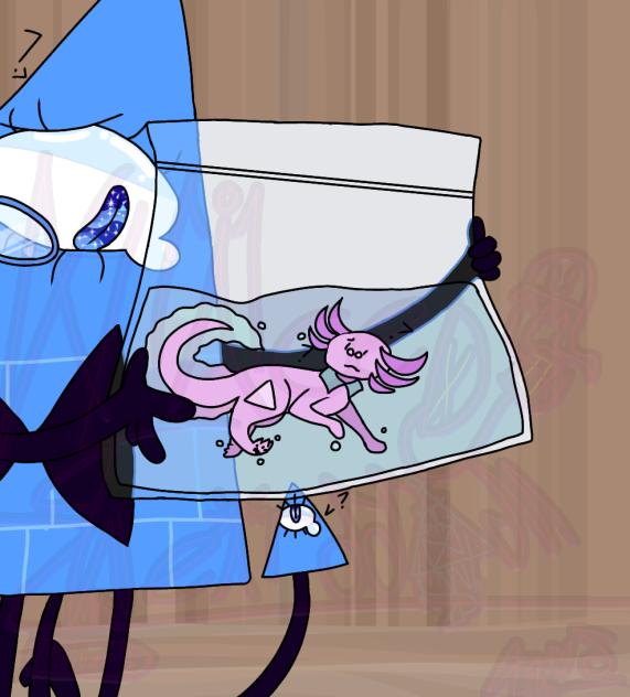 Will holding Axy in a bag. [FIN]