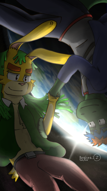 Tem and Cob in space