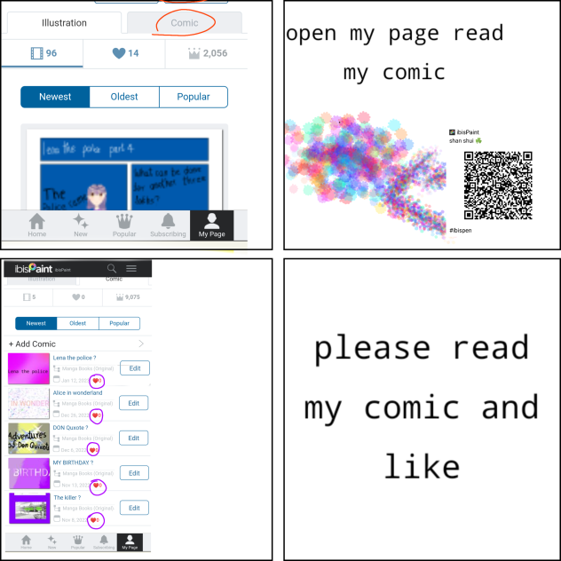 brush and read my comic