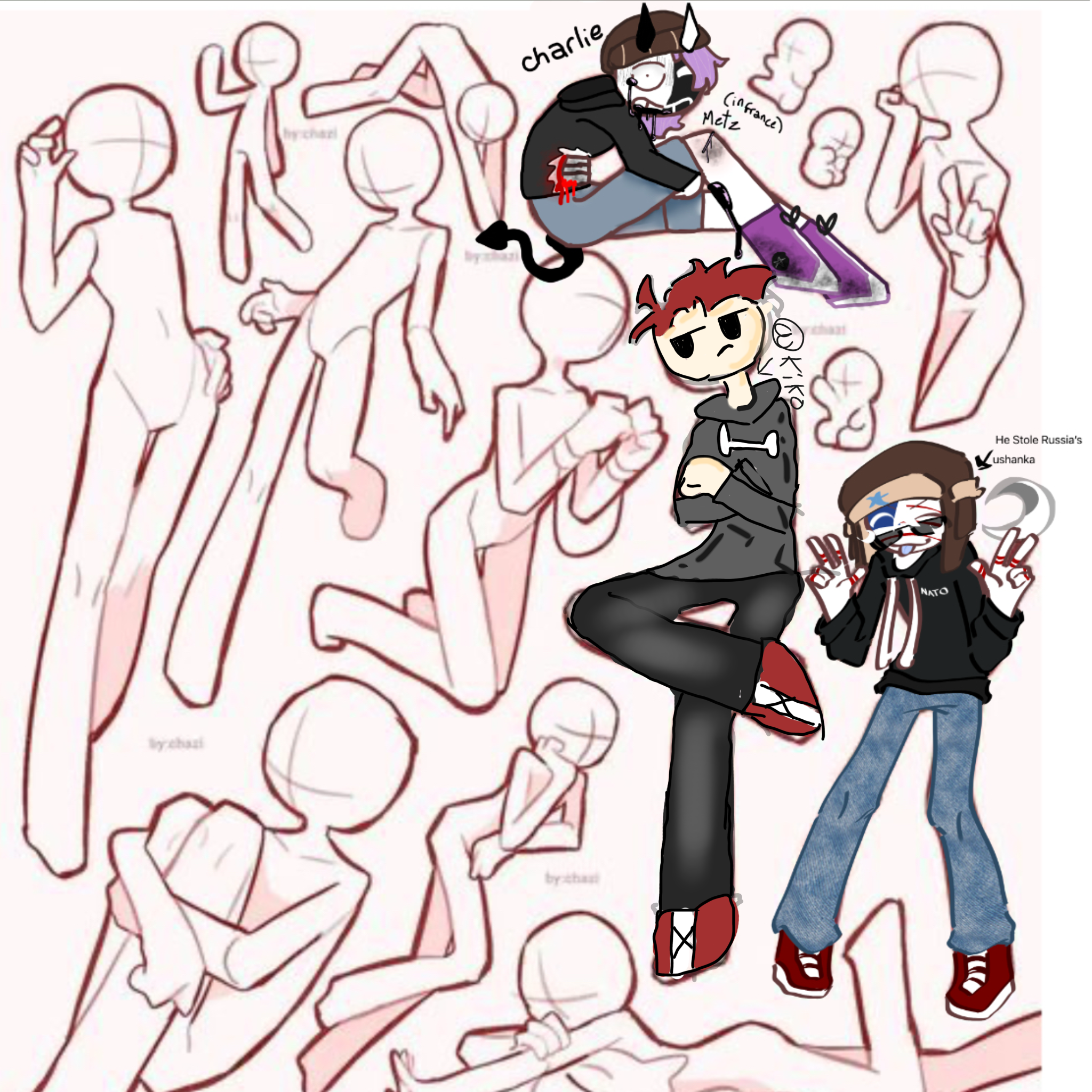 Little collab! 🦴🖤 - ibisPaint