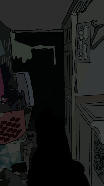 drew the thing in my girlfriends house