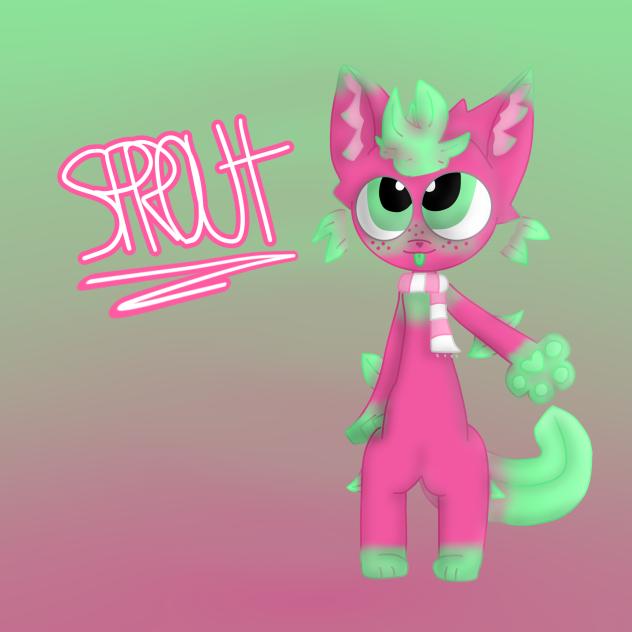 Sprout but as a furry
