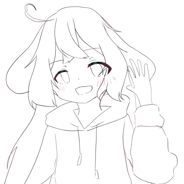 チョコの線画