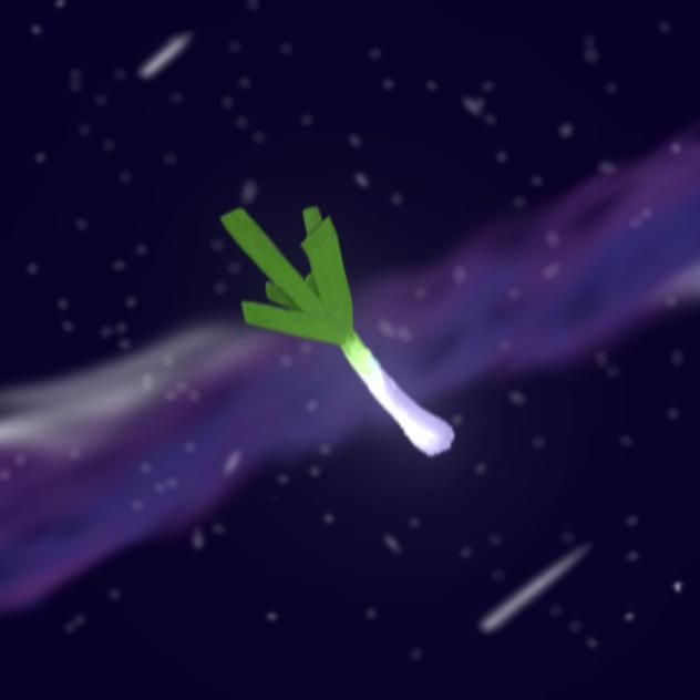 a leek in space