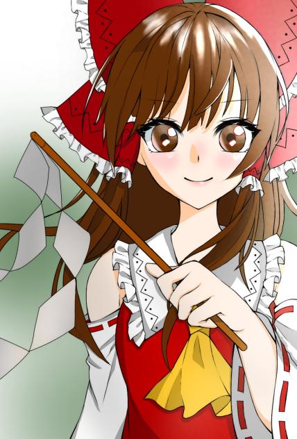 霊夢塗り絵ど〜ん！！