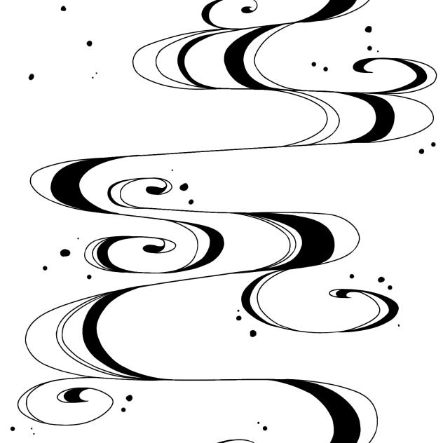 流水紋様(背景透明)