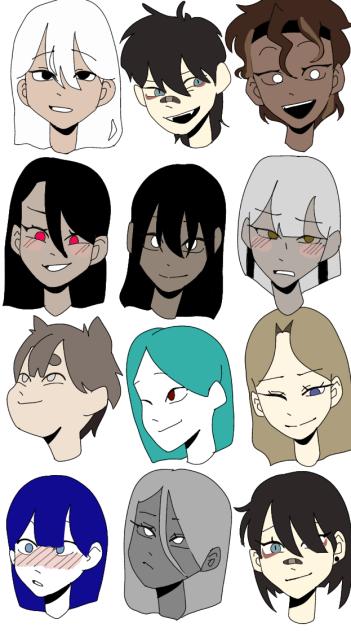 12 faces one artist