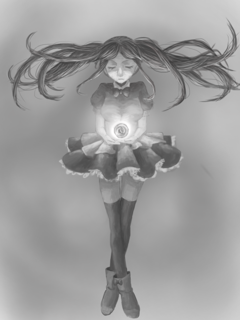 【らくがき】モノクロver.【のつもりだった】