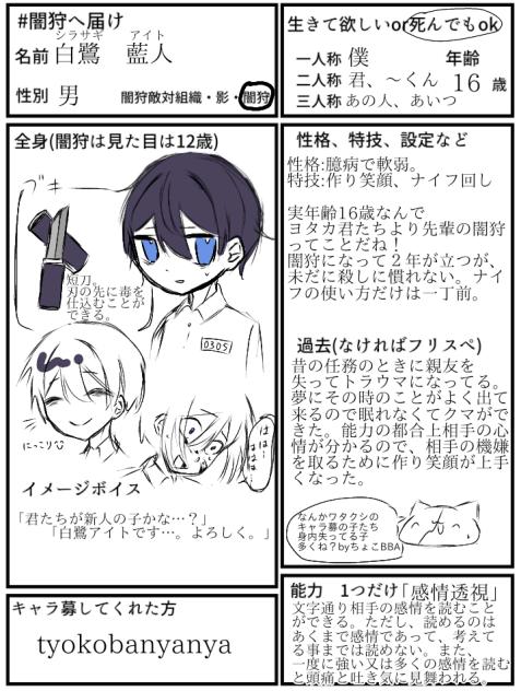キャラ募って楽しいよね