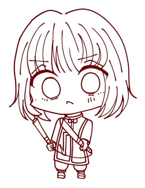 デフォルメクラピカ 線画12