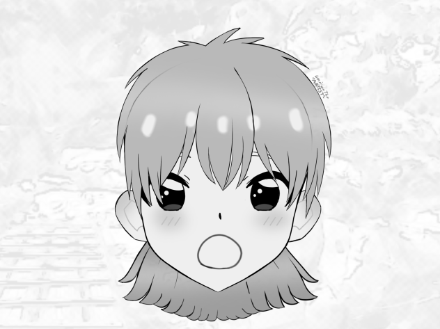 Little boy lost in the woods