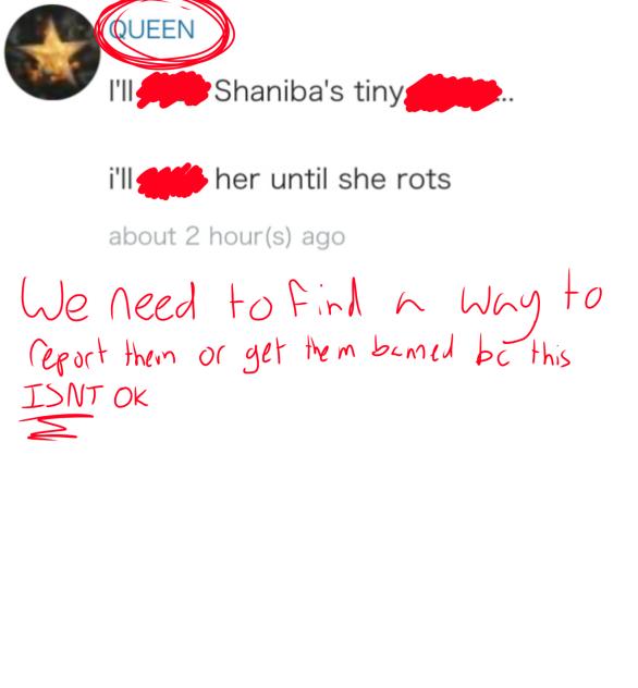 Get this disgusting person banned.