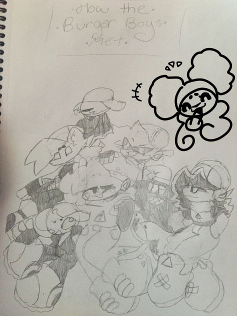 •Comic cover sketch I made•