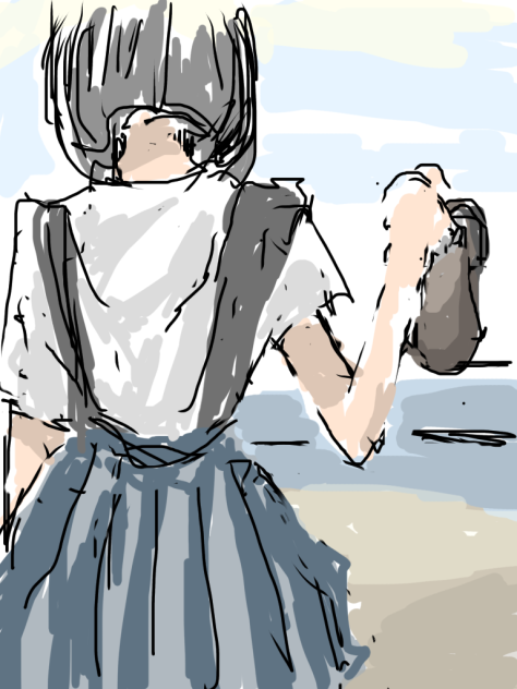 海と女の子