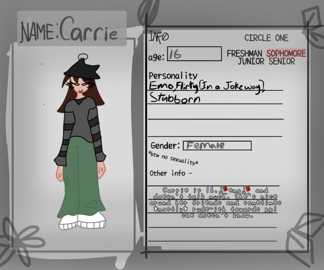 Carrie again for a cs