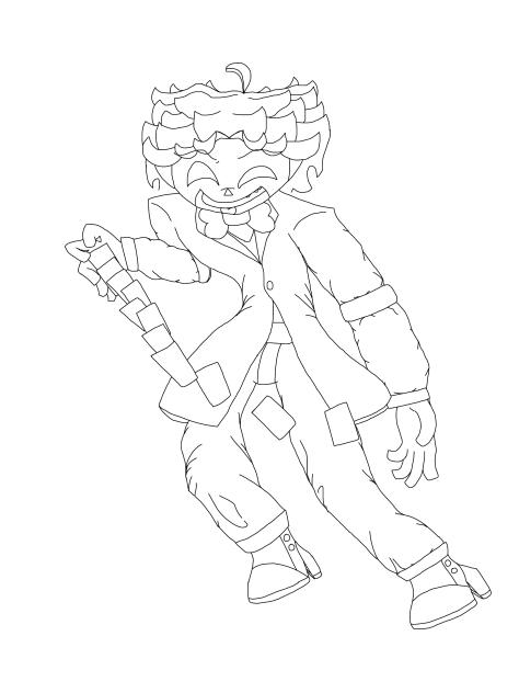 catastrophic crimson lineart