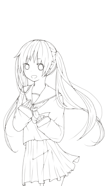 初音ミク 線画