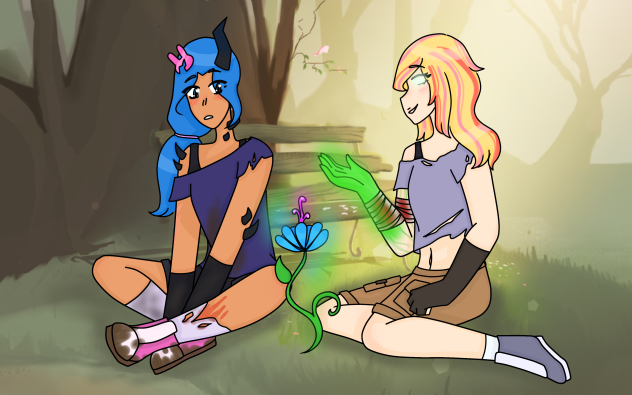 When her gazed softened