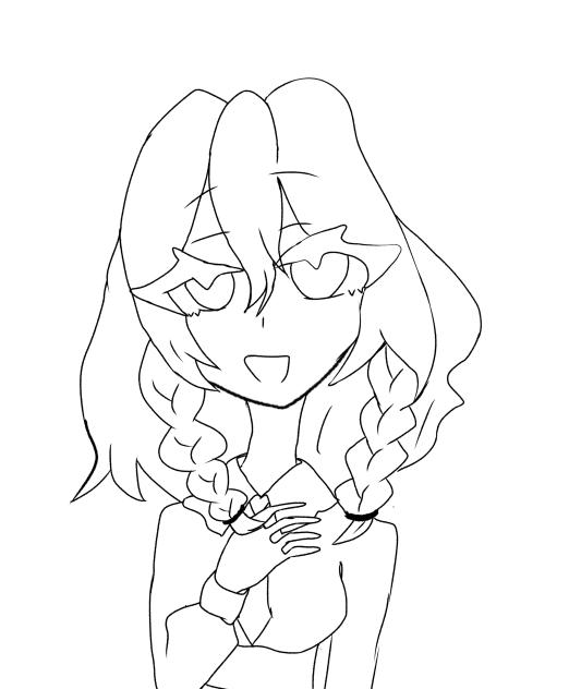 夢真理  麦ぬりえ