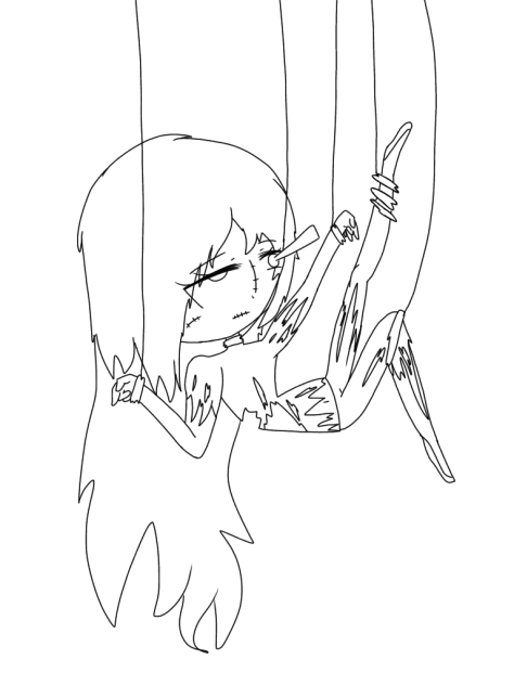 D E A T H line art