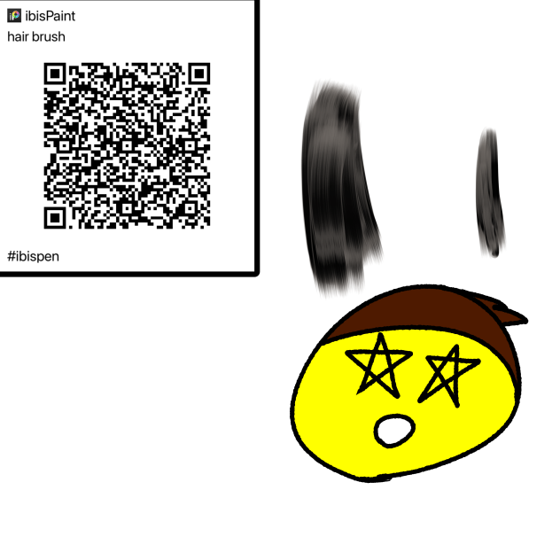 A realistic hair brush ibisPaint