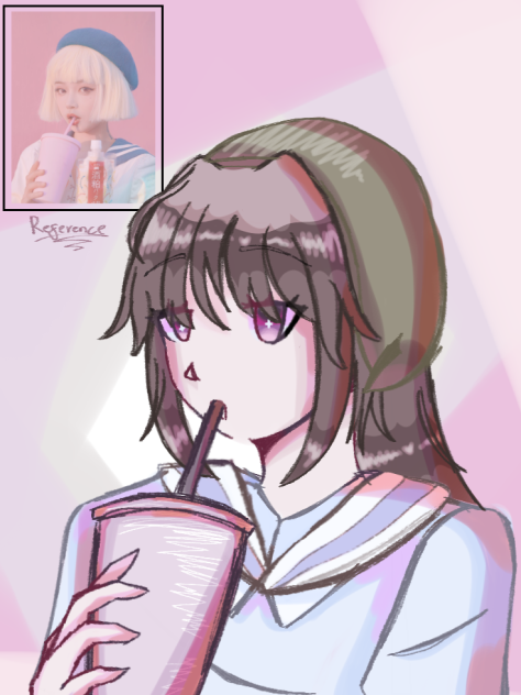 Drinking smth
