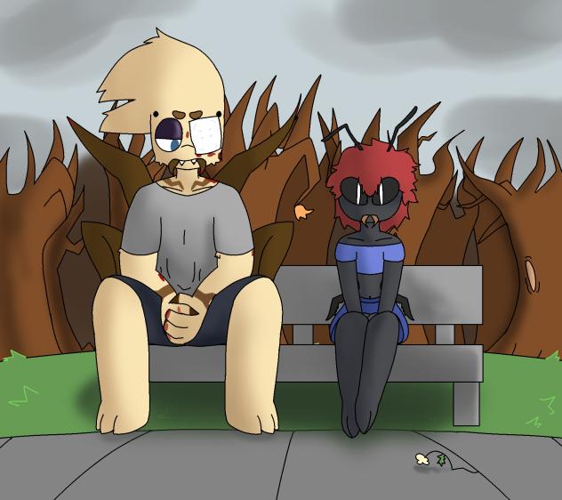 Torl and Nima sitting