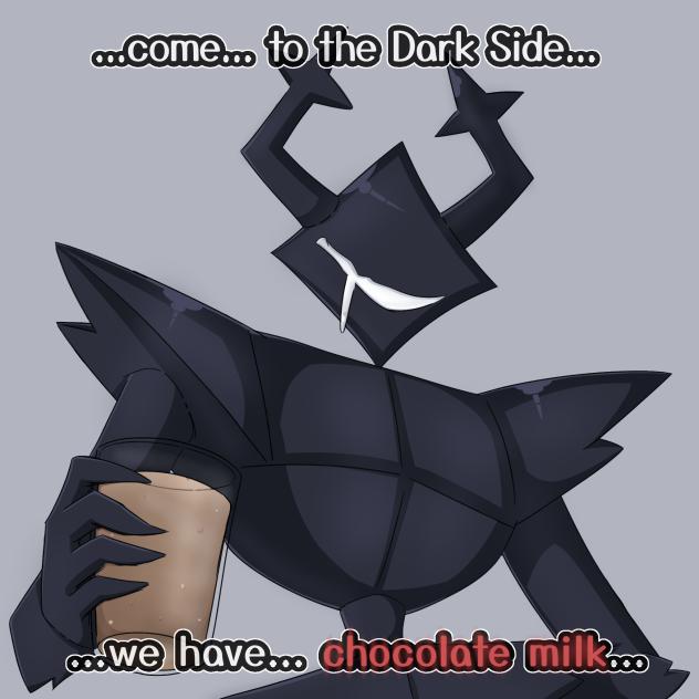 Roaring Knight offers you... choccy milk