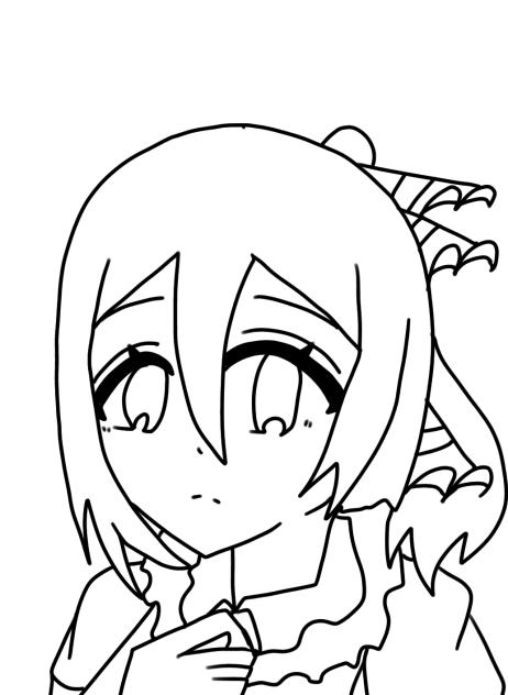 塗り大会の線画