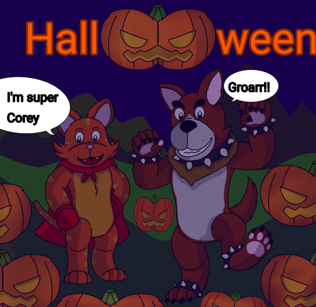 Pets troubles show halloween