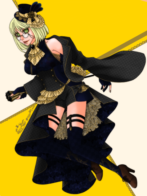 デジ絵0050：黄の魔女
