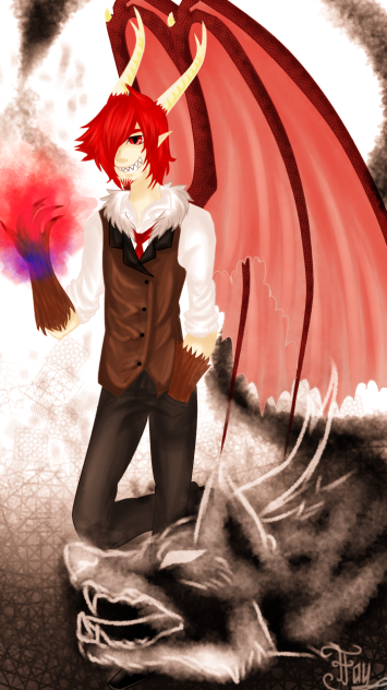 Adnes, the wolf demon - ibisPaint