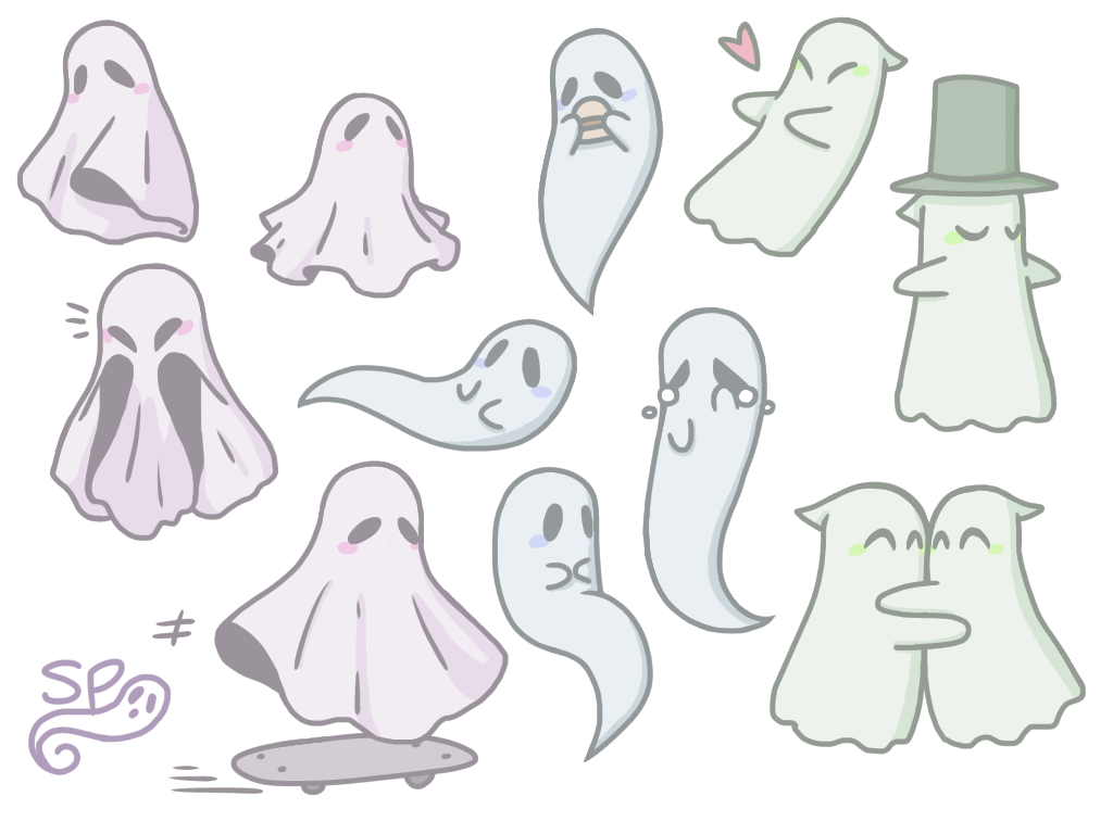 Ghost Doodles ibisPaint