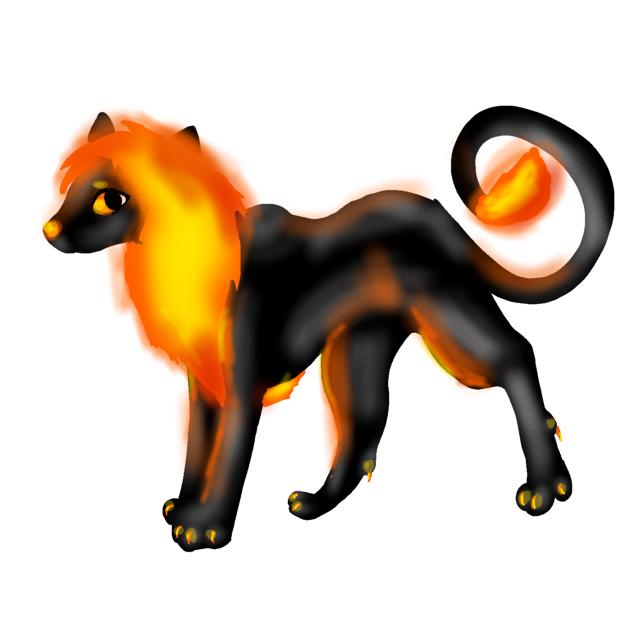 Fire lion